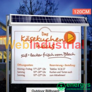SHENZHEN KINGYOU - RX-STAR-BB-20W - Luminaria Solar para Cartel de 20W