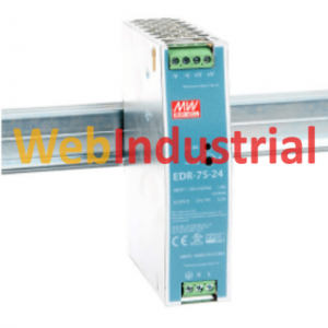 MEAN WELL - EDR-75-24-3.2 - DIN Rail Power Supply 75W 24VDC 3.2A