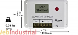 SRNE - HC-2440 - Controlador de Carga PWM de 40A 