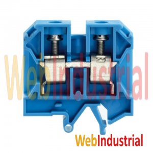 WEB INDUSTRIAL - WEIDMULLER C027108.0100 - Bornera de paso azul 16mm2 1000V 76A cx brida-tornillo