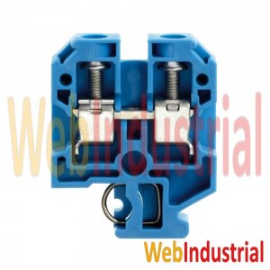 WEB INDUSTRIAL - WEIDMULLER C011008.0100 - Bornera de paso azul 10mm2 800V 57A cx brida-tornillo