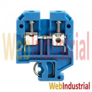 WEB INDUSTRIAL - WEIDMULLER C902516.6100 - Bornera de paso azul 6mm2 800V 41A cx brida-tornillo