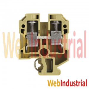 WEB INDUSTRIAL - WEIDMULLER C019326.0100 - Bornera de paso beige 6mm2 800V 41A cx brida-tornillo