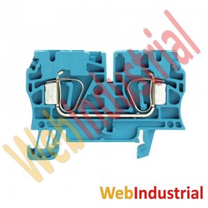 WEB INDUSTRIAL - WEIDMULLER 1632060000 - Bornera de paso azul 4mm2 800V 32A cx abrazadera