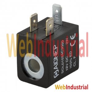 AIGNEP - SOL01012C1000 - Solenoide 12V DC 3W