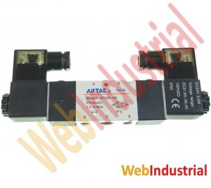 WEB INDUSTRIAL - AIRTAC - 4V22008BG valvula biestable 5/2 vias ¼” 24VDC