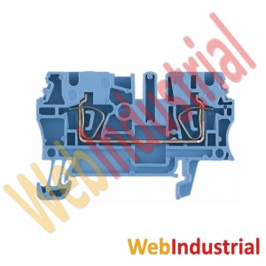 WEB INDUSTRIAL - WEIDMULLER 1608520000 - Bornera de paso azul 2,5mm2 800V 24A cx abrazadera