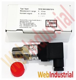 KOBOLD - SEN-96010B075F0 - Sensor de Presión 10 bar 1/2 NPT