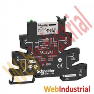 SCHNEIDER ELECTRIC - RSL1PRBU - Relé Enchufable Miniatura 24 VDC