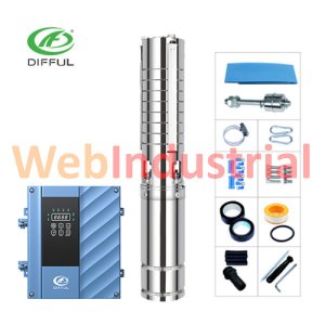 DIFFUL - 4DSC9.5-90-110-1500 - Bomba Solar Sumergible de 1500W A/D
