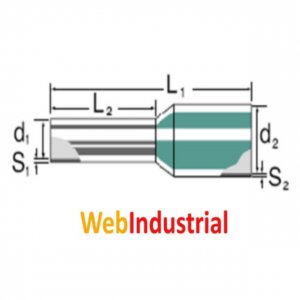 WEIDMULLER - 9019260000 - Terminal tubular de 16 mm2