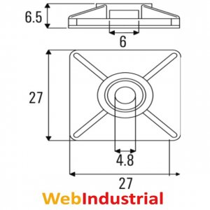 WEIDMULLER - 1697960000 - Soportes de precintos 27mm