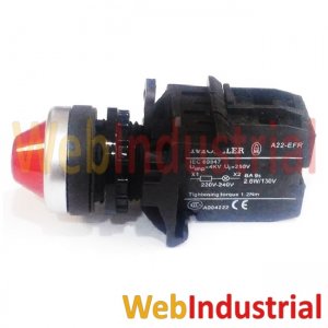 EATON - A22-EFR-R - Señalizador Rojo 22mm