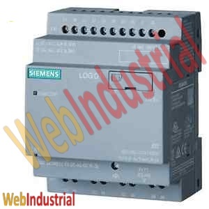 SIEMENS  6ED1052-2MD08-0BA0 LOGO! V.8 12/24RCEO LOGO! 12/24RCEO, logic module, PS/I/O: 12/24VDC/relay, 8 DI (4AI/4DO) without display