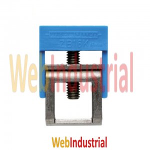 WEB INDUSTRIAL - WEIDMULLER 0475380000 - Brida de 19x6mm para barra colectora de 10x3mm azul