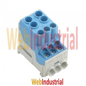 WEB INDUSTRIAL - WEIDMULLER 1561920000 - Bloque de distribución Azul 1 polo 690 VAC/VDC 100A