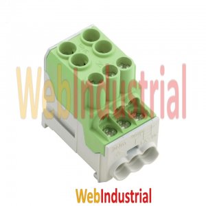 WEB INDUSTRIAL - WEIDMULLER 1561930000 - Bloque de distribución Verde-amarillo 1 polo 690 VAC/VDC 100A