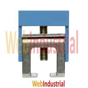 WEB INDUSTRIAL - WEIDMULLER 0525980000 - Brida de 22,5x8mm para barra colectora de 10x3mm azul