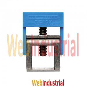 WEB INDUSTRIAL - WEIDMULLER 0502880000 - Brida de 22,5x8mm para barra colectora de 19x10mm azul