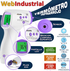 GEN SENSORES - AIQURA - AD801 - Termometro infrarrojo